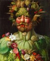 Mann von Gemüse und Blumen Giuseppe Arcimboldo